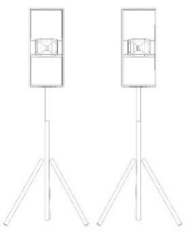 up to 1000 surround style layout — system layout illustration, view 2