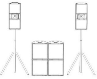 1000+ surround style layout — system layout illustration, view 2