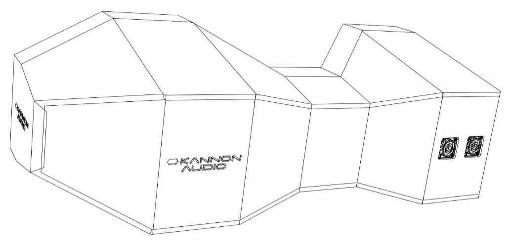 Model 204 — cabinet design illustration, view 2