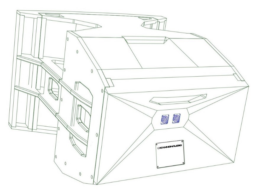 Model 207B — cabinet design illustration, view 2
