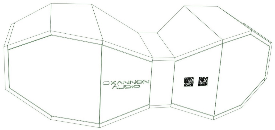 Model 301 — cabinet design illustration, view 2
