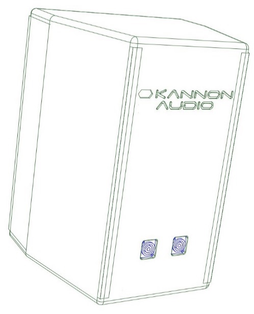 Model 607 — cabinet design illustration, view 2