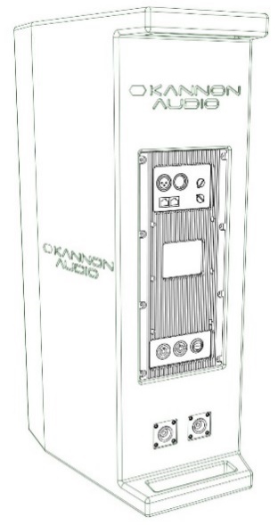 Model 608M — cabinet design illustration, view 2