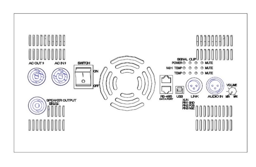 Model 615ASW — cabinet design illustration, view 3
