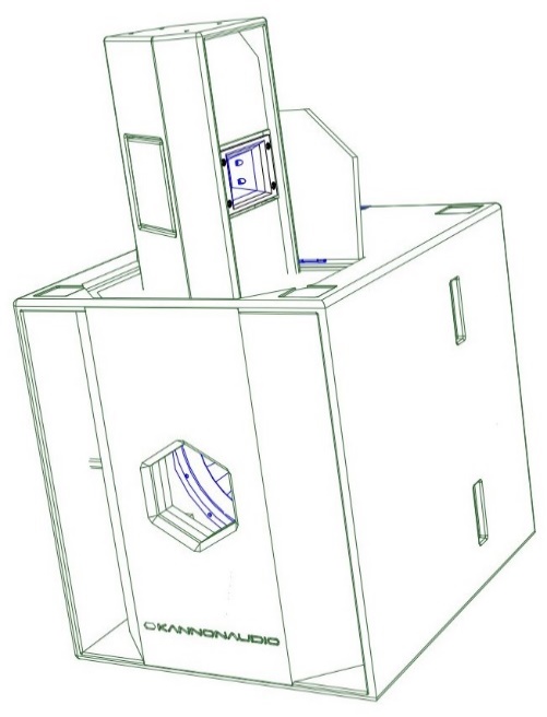 Model 615ASW — cabinet design illustration, view 4