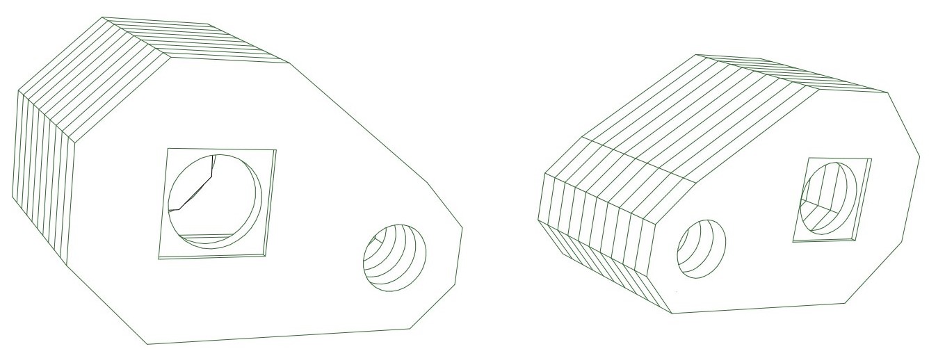 Model 701 — cabinet design illustration, view 2