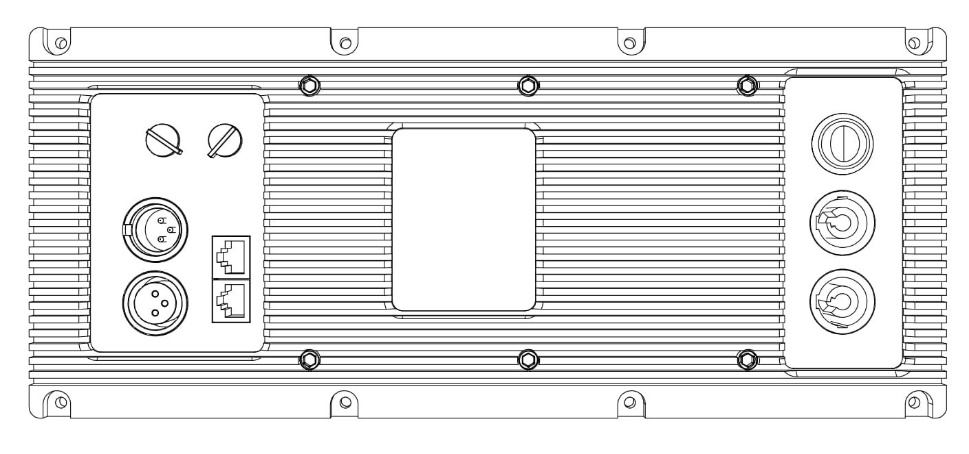 Model 708M — cabinet design illustration, view 3