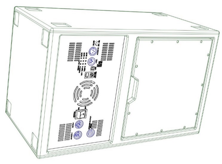 Model 710ASW — cabinet design illustration, view 2