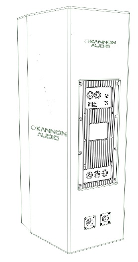 Model 710M — cabinet design illustration, view 2