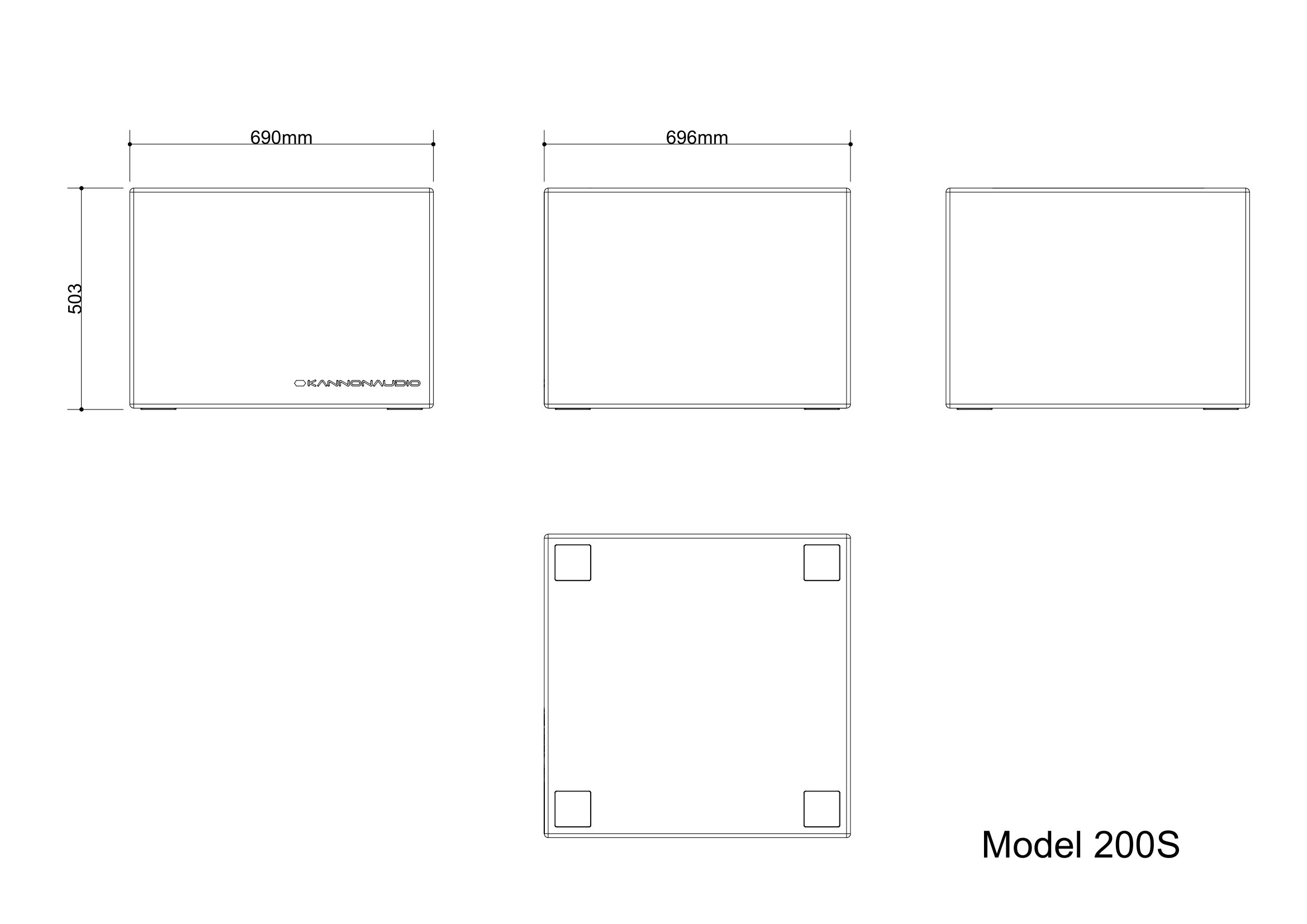 System200 option — technical drawing, view 2
